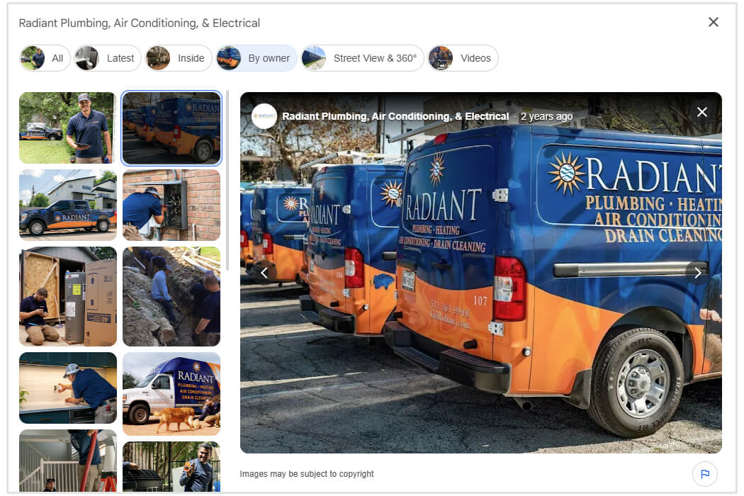 Add photos of your business